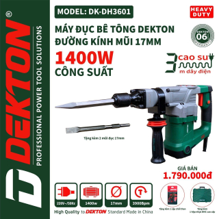 MÁY ĐỤC 17LI DEKTON ĐÀ NẴNG DK DH-3601
