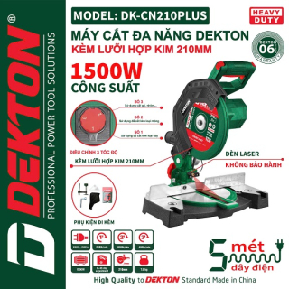 MÁY CẮT DEKTON  LƯỠI HỢP KIM ĐA NĂNG CN210PLUS ĐÀ NẴNG